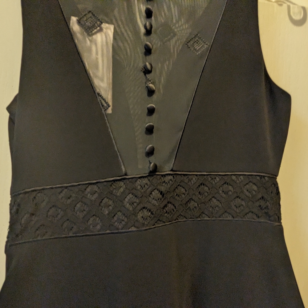 Cinq a Sept Concordia Little Black Dress Fit & Flare Size 2 NEW! - Picture 9 of 16